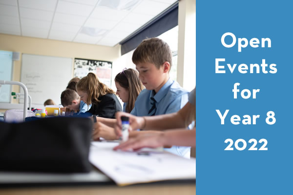 Open Days for Sept 2022 Year 8s
